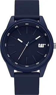 Caterpillar Cat Insignia Blue Men Watch, 42 mm case, Blue Abs case, Blue Silicone Strap, Blue dial