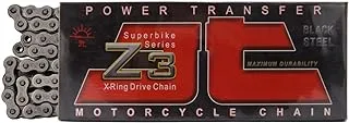 JT Chain JTC520Z3112RL (520 Series) Black Steel 112 Link Super Heavy Duty X-Ring Chain with Connecting Link