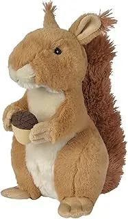 Nicotoy Squirrel Plush Cuddly Toy, 27 cm Height, Brown/White