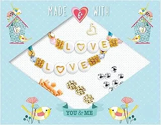 Djeco DJ00012 You & Me Letter and Bead Jewellery Set