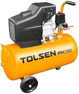 Tolsen 1500W Air Compressor, 24 Liter Capacity, Yellow