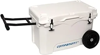 Oztrail Wheeled Ice Box, 50 Liter Capacity, White