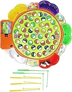 SGTT PRO Fishing Toy, Colorful Interactive Fishing Game, Abs For Kids Gift Children Fishing Kit With Fishing Plate