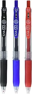 ZEBRA Sarasa Clip Gel Ink Ballpoint Pen, 0.5mm, 3 Color Set (JJ15-3CA)