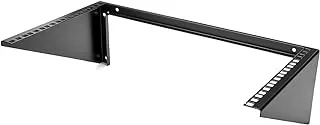 StarTech.com 6U Wall Mount Patch Panel Bracket – 19 in – Steel - Vertical Mounting Bracket for Networking and Data Equipment (RK619WALLV),Black