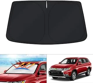 KUST Windshield Sun Shade for 2013-2021 Mitsubishi Outlander Accessories (NOT for Outlander Sport) Sunshade Foldable Window Sun Visor Protector Blocks UV Rays Keep Your Car Cooler