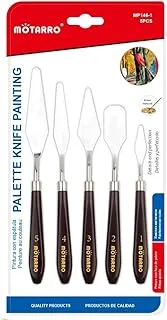 Motarro MP146-1 Painting Palette Knife 5-Pieces Set, 2-Pack