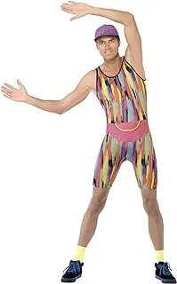 Smiffy's Aerobics Instructor Costume, Multi-Colour, Large, 23696L