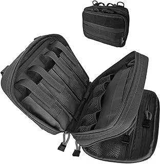 EPG Tactical Bag EDC Pouch, Molle Utility Pouch - EDC Organizer, First Aid Black Backpack Organizer Pouch, Molle Pouches, Molle Backpack, Modular Survival Bag, Tactical Bag Gear