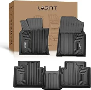 LASFIT Floor Mats Fit for 2018-2023 Toyota Camry, FWD Only (Not Fit for Hybrid or AWD), All Weather Custom Fit Car Floor Liners 1st & 2nd Row, Black (2018-2023 Toyota Camry)