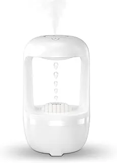 Fitto Mist Humidifiers, Bedroom, Cute Water Drops, Light Effects, Air Diffuser, For Baby Home Office, White