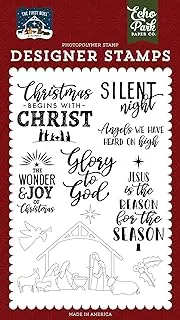 Echo Park Paper Company Glory to God Set Stamp, Multi