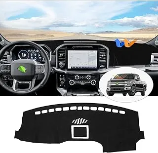 Cartist Dash Cover Custom Fit for Ford F-150 2015-2020 F150 Dashboard Cover Mat Non-Slip Pad Carpet Anti-Glare (No HUD)