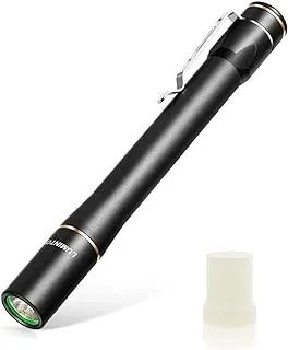 LUMINTOP Pen Light IYP365 Penlight Flashlight Torch Nichia LED عرض ألوان عالية للطبيب والممرضة التشخيصية، صغير، صغير، قلم ستايلس مع مشبك يعمل ببطاريتين AAA (متضمنة)