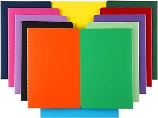 XYark Large Colorful Blank Notebook Journals Bulk with Thick Unlined Paper, 8.5x11 inch, 60 Pages, Journal Set for Travelers Students Office, Sketchbook Composition Diary Subject Notebooks, 12 Pack