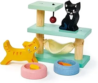 Tender Leaf Toys Pet Cats Set- Pretend play - Nurturing playset - Safe wooden toys - Role-playing