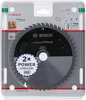 Bosch Professional Circular Saw Blade Standard For Wood (Wood, 165 X 20 X 1.5 mm, 48 Teeth, Accessory Cordless Circular Saw)