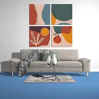 Waves Of Color, Canvas wall art, Multicolour, Canvas, 4 Pieces, 50 x 50 By(BPA®)