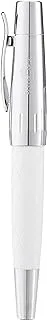 Faber-Castell Fount pen e-motion resin Rhombus white F, Made in Germany