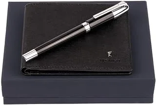 Festina FPRW196A Rollerball Pen and Wallet 2-Piece Set, Black/Silver