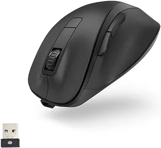 Hama 173032 MW-500 Recharge Optical 6-Button Wireless Mouse, Black