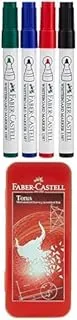 Faber Castell Whiteboard Marker Bullet Set Of 4Pc & Duster + TORUS MATHEMATICAL SET 9PC