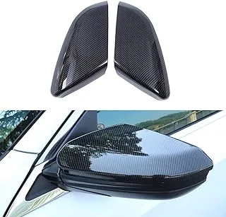 Rifoda For Civic Carbon Fiber Full Coverage Rear View Mirror Cover for Honda 10th gen Civic 2016 2017 2018 2019 2020 2021 Car Door Side Mirror Cover Trims ABS Material