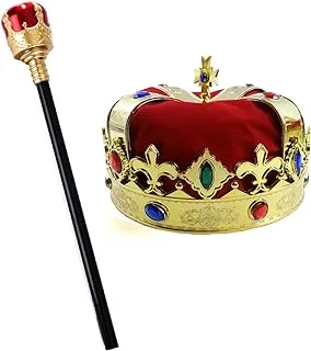 Tigerdoe Kings Crown - Royal King Crowns and Princess Crown - Queen Costume Accessories