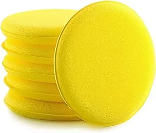 Sulfar microfibre hand polishing sponge, 130x25 mm, wax applicator pad for waxes, polishes, paint cleaner, car polish, instead of polishing machine microfibre hand polishing sponge