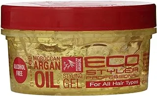 Ecoco Ecostyler Gel, Moroccan Argan Oil, 8 Oz (Pack Of 2)