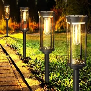 COXSENI Solar Pathway Lights Outdoor 6 Pack, Bright Solar Path Light Outside Waterproof, Solar Garden Decorative Solar Powered Landscape Lights for Walkway Driveway Lawn Patio Sidewalk Yard Decor