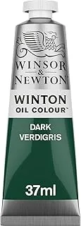 Winsor & Newton Winton Oil Colour Dark Verdigris 37ml tube with even consistency, non-fading, high coverage, rich in colour pigments