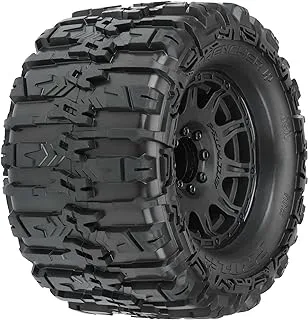 Pro-line Racing 1/8 Trencher HP Belted F/R 3.8 بوصة MT إطارات مثبتة 17 مم Blk Raid 2 PRO1015510