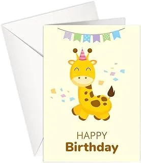 Greeting Card - Birthday | HAPPY BIRTHDAY | Giraffe | P209 | SharetheLove (Classic A5)