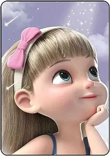 غطاء حماية لجهاز iPad Pro 12.9 (2018) ملفت للنظر، غطاء حماية مطبوع لجهاز Apple iPad Pro 12.9 (2018) Cartoon Girl