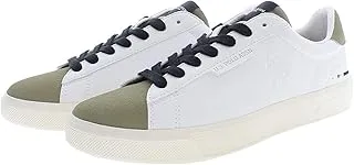 U.S. Polo Assn. U.S.POLO ASSN. Men's SHOES, WHITE/OLIVE,44 EU