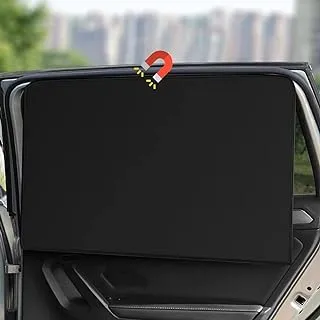 Car Side Window Sun Shades, Window Sunshades Privacy Curtains, 100% Block Light for Breastfeeding, Taking a nap, Changing Clothes, Camping (Back Seat 2pcs)