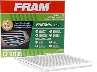 FRAM Fresh Breeze Cabin Air Filter with Arm & Hammer Baking Soda, CF10138 for Select Toyota Vehicles, white