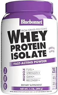 Blue Bonnet Whey Protein Isolate Dietary Supplement Powder, Original, 730 g