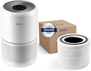 LEVOIT Core 300 Air Purifiers for Home Dust Smoke Pet Hair, White + LEVOIT Air Purifier Replacement Filter, 3-in-1 True HEPA, Core 300-RF, 1 Pack, White