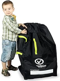 VolkGo DURABLE Car Seat Travel Bag with BONUS e-BOOK –– Ideal Gate Check Bag for Air Travel & Saving Money –– For Safe, Secure & Germ-Free Car Seat –– Fits Car seats, Infant Carriers & Booster