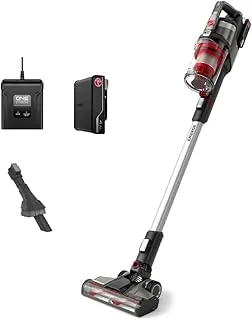 Hoover Cordless Vacuum Cleaner Powerful Household Vacuum with 40Mins Runtime, Handheld Vacuum for Home Carpet Hardwood Floor Pet Hair Stick Vacuum Cleaner, 2 Year Warranty, Silver-CLSV-VPME