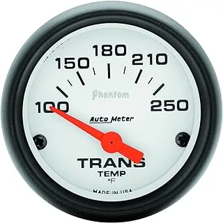 Auto Meter 5757 Phantom Short Sweep Electric Transmission Temperature Gauge, 2-1/16