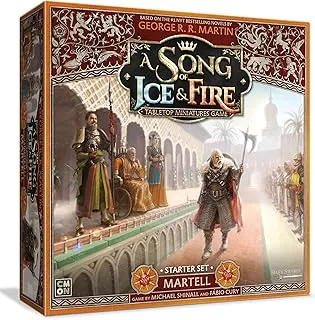 CMON أغنية من الجليد والنار المنمنمات منضدية لعبة House Martell Starter Set | لعبة استراتيجية للمراهقين والكبار | الأعمار 14+ | 2+ لاعبين | متوسط ​​وقت اللعب 45-60 دقيقة | مصنوع بواسطة