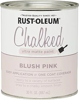 Rust-Oleum 285142 Ultra Matte Interior Chalked Paint 30 oz, Blush Pink