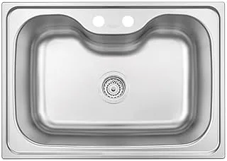 Tramontina Morgana 69x49cm 60 FX Satin Finish Stainless Steel Inset Sink With Valve