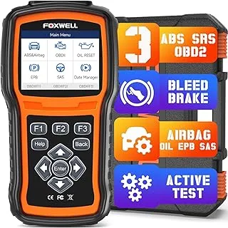 FOXWELL OBD2 Scanner Diagnostic Tool NT630 Plus, Car Code Reader ABS Bleeding Scan Tool SRS Scanner Bidirectional Control with Airbag Light Reset SAS Calibration Oil Light EPB Service Tool