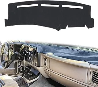 HanLanKa Dashboard Cover for Chevrolet Silverado 1500 2500 3500 1999-2006 Avalanche Chevy Tahoe Suburban GMC Sierra Yukon Dash Cover Mat(Premium Carpet, Gray)