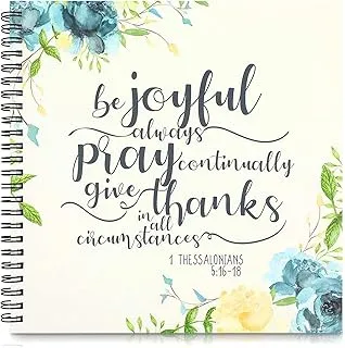 Prayer Journal, Spiral Bound Notebook (8.8 x 8.5 Inches)
