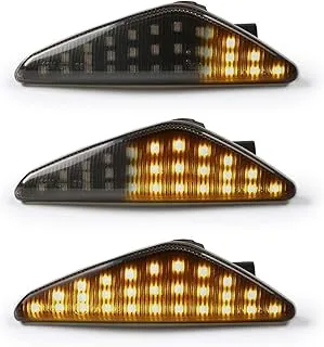 Gempro 2 قطعة كهرمان ديناميكي LED الجانب ماركر بدوره مصباح إشارة لسيارات BMW E70 X5 E71 X6 F25 X3 ، استبدال OEM الجانب ماركر الضوء